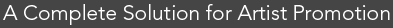 A Complete Soltution for artist web design, and promotion